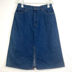Vintage Levi’s Orange Tag Denim Midi Skirt Women’s 16